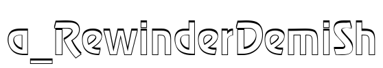 a_RewinderDemiSh Font Image