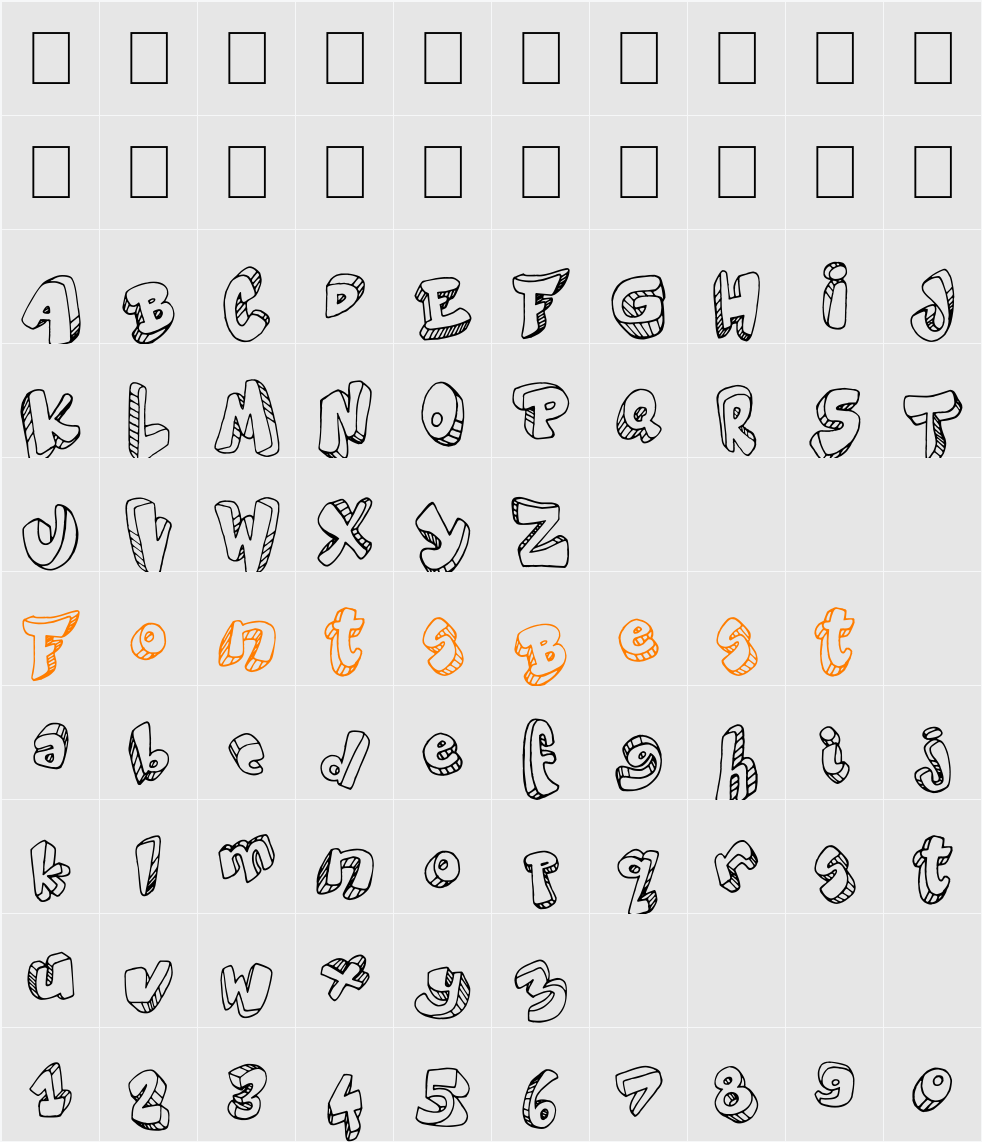 World Colors Character Map