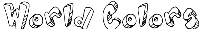 World Colors Font Image