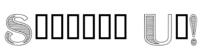 Shutter Up! Font Image