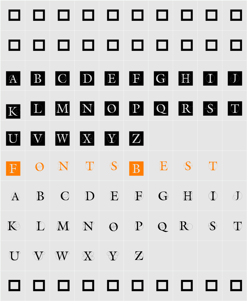 TheRoots Character Map