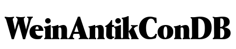 WeinAntikConDB Font Image