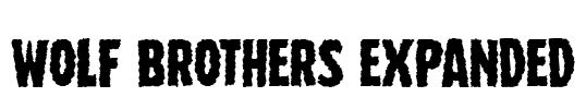 Wolf Brothers Expanded Font Image