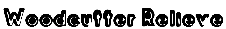 Woodcutter Relieve Font Image