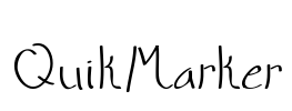 QuikMarker Font Image
