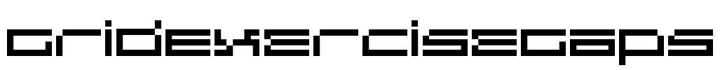 GridExerciseGaps Font Image