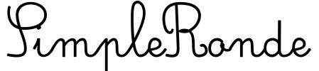 SimpleRonde Font Image