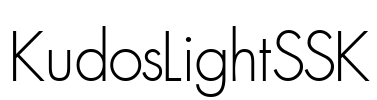 KudosLightSSK Font Image