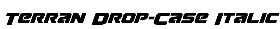 Terran Drop-Case Italic Font Image