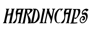 HardinCaps Font Image