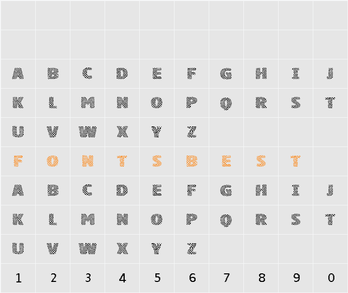 vtks squares Character Map