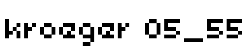 kroeger 05_55 Font Image