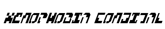 Xenophobia CondItal Font Image