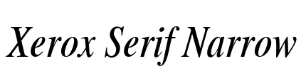 Xerox Serif Narrow