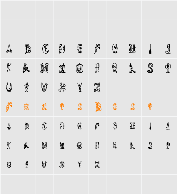 Halloween Happy Character Map