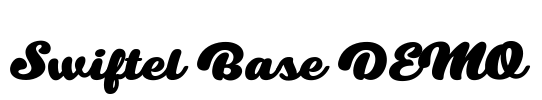 Swiftel Base DEMO Font Image