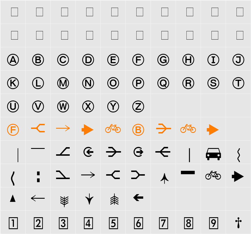Format Pi Two SSi Character Map