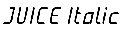 JUICE Italic Font Image