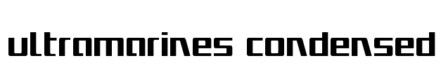 Ultramarines Condensed Font Image