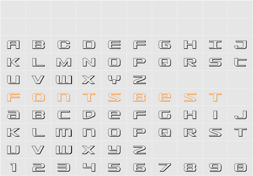 SDF 3D Character Map