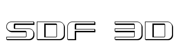 SDF 3D Font Image