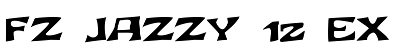 FZ JAZZY 12 EX Font Image