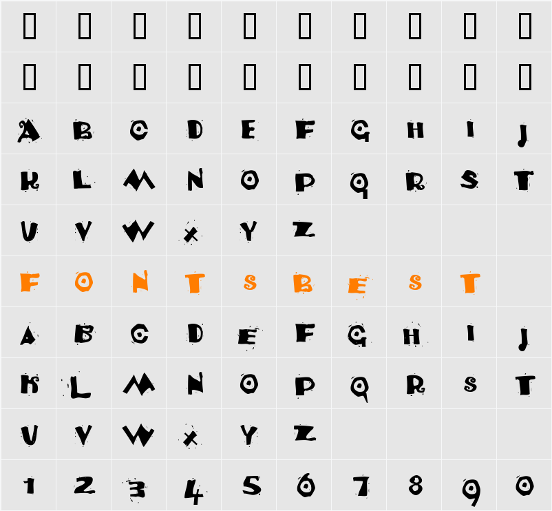 Venezia Character Map