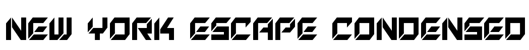 New York Escape Condensed Font Image