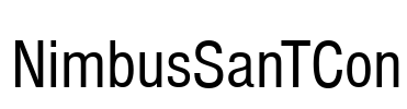 NimbusSanTCon Font Image