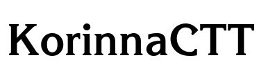 KorinnaCTT Font Image