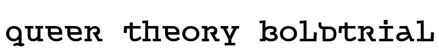 Queer Theory BoldTrial