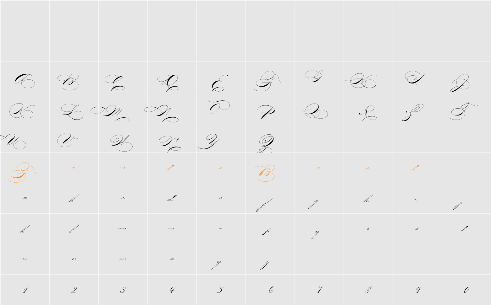 P22ZanerThree Character Map
