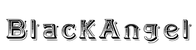 BlackAngel Font Image