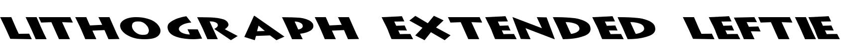 Lithograph Extended Leftie Font Image