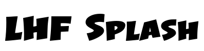LHF Splash Font Image