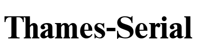 Thames-Serial Font Image