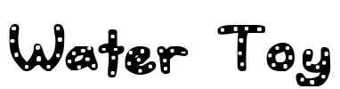 Water Toy Font Image