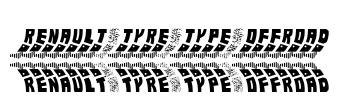 Renault Tyre Type Offroad Font Image