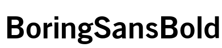 BoringSansBold