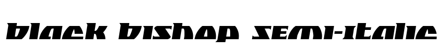 Black Bishop Semi-Italic