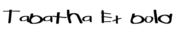 Tabatha Ex bold Font Image
