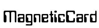 MagneticCard Font Image