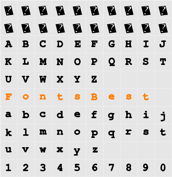 StitchyTimes Character Map