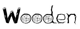 Wooden Font Image