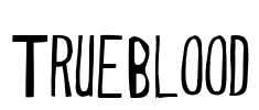 Trueblood Font Image