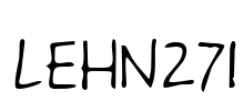 LEHN271 Font Image