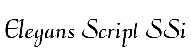 Elegans Script SSi Font Image
