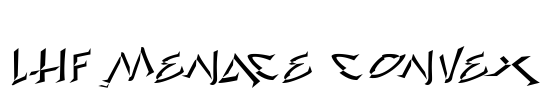 LHF Menace Convex Font Image
