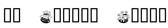 KR Coffee Dings Font Image