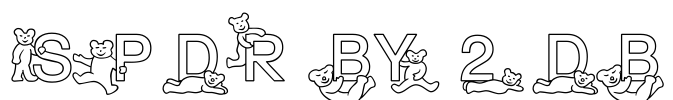 SP DR BY 2 DB Font Image